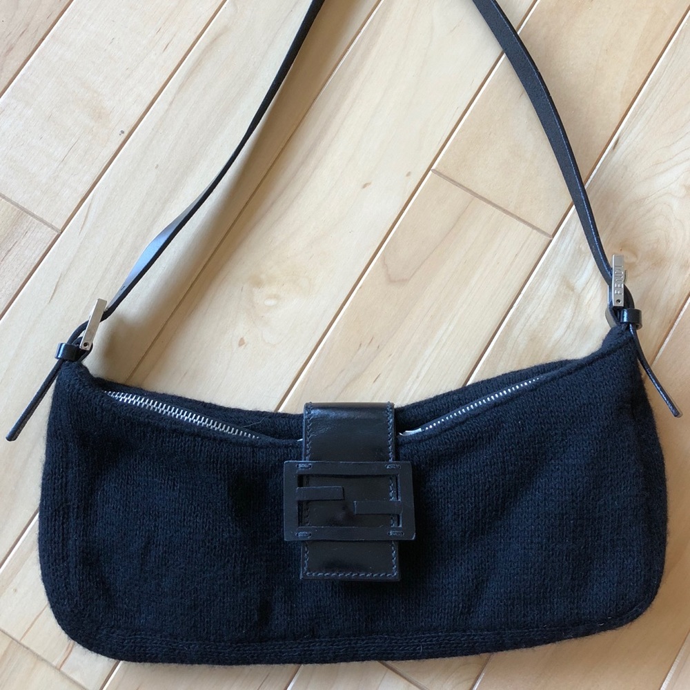 Fendi Knit Wool Baguette